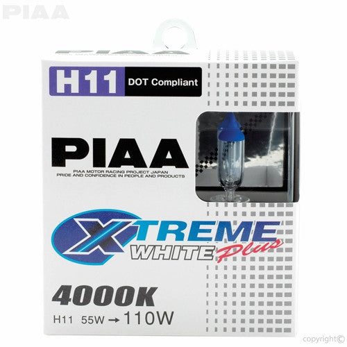 PIAA XTreme White Plus Twin Pack Halogen Bulb H11 55W