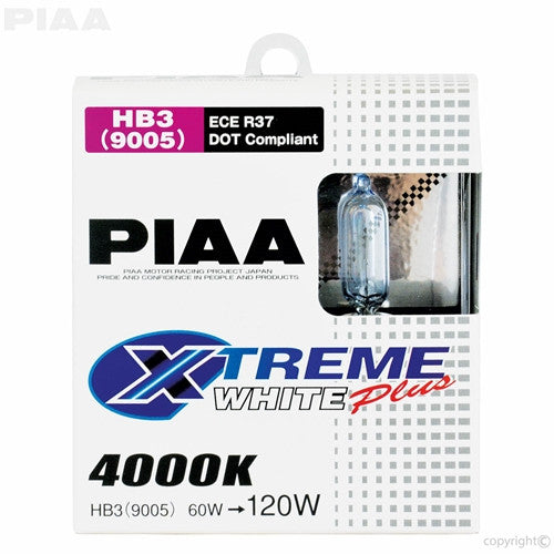 PIAA XTreme White Plus Twin Pack Halogen Bulb 9005 60W