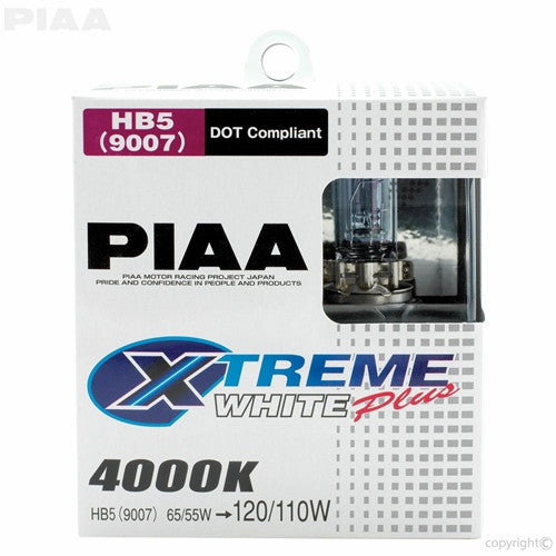 PIAA XTreme White Plus Twin Pack Halogen Bulb 9007 55/65W