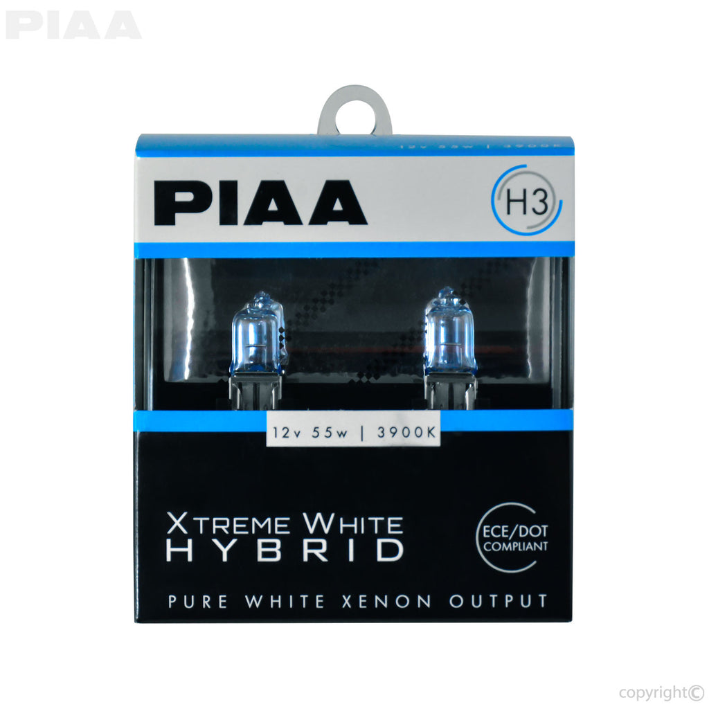 PIAA Xtreme White Hybrid Twin Pack Halogen Bulb H3 55W