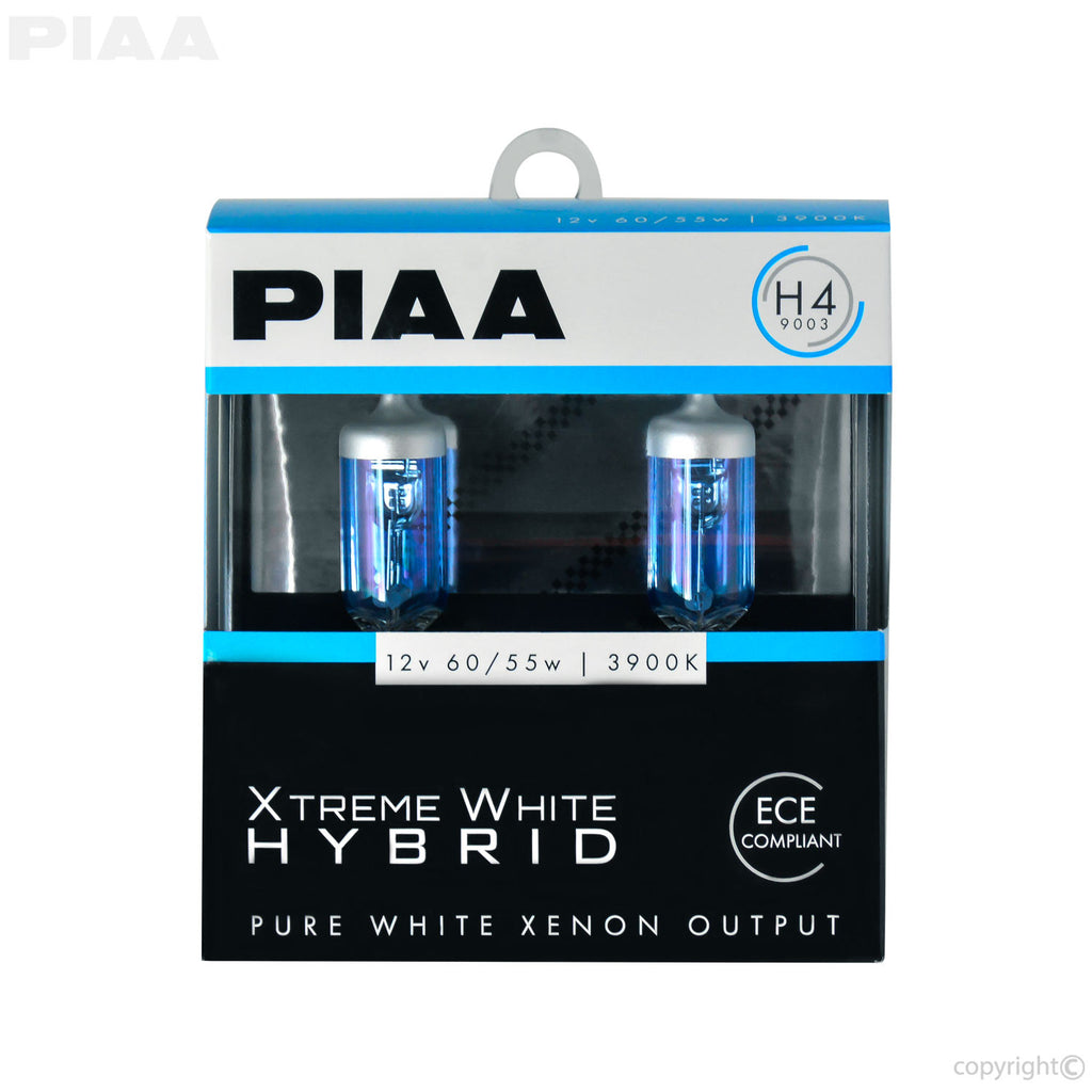PIAA Xtreme White Hybrid Twin Pack Halogen Bulb H4 (9003) 60/55W