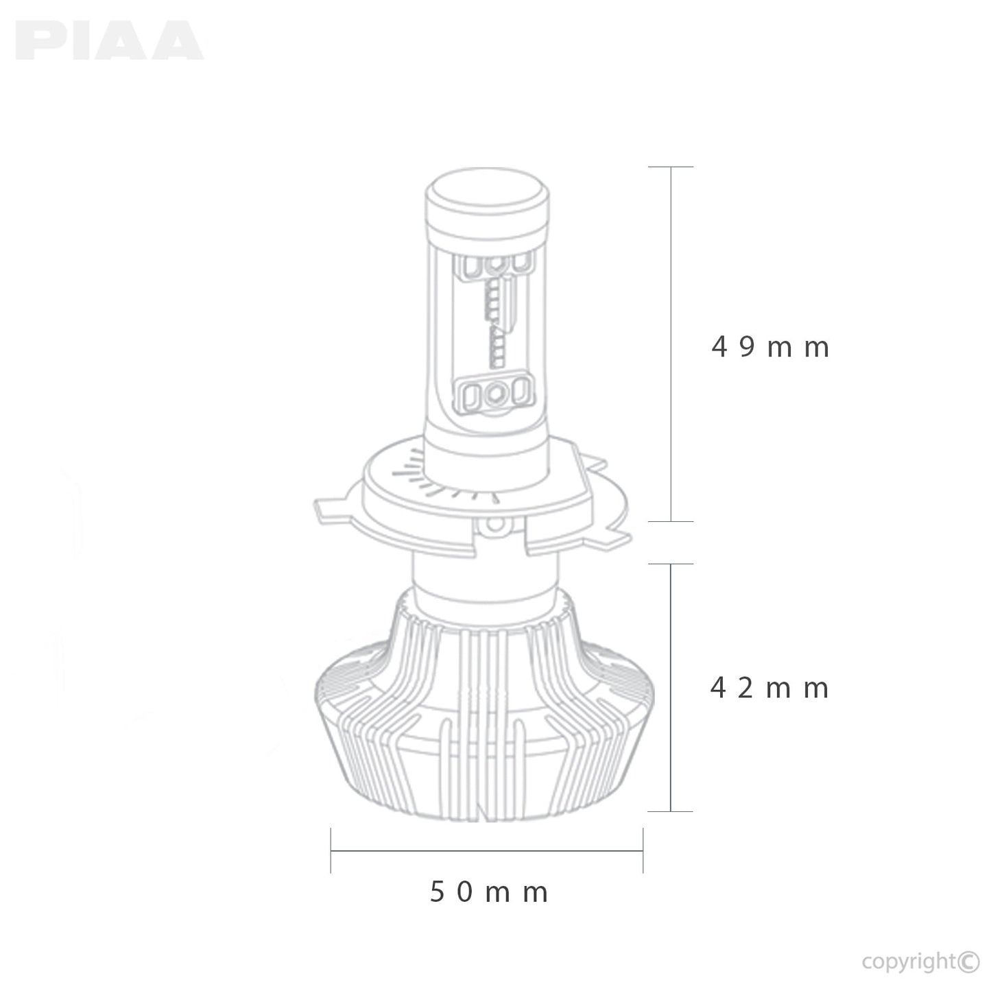 PIAA Platinum H4 (9003) LED Bulb Twin Pack