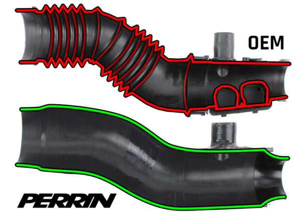 Perrin Performance 3.0" Turbo Inlet Hose with Nozzle for 2015-2018 WRX
