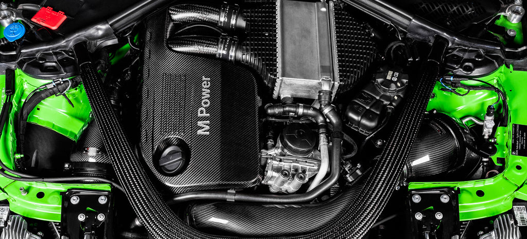 Eventuri BMW F8X M2C M3 M4 S55 Black Carbon Charge Pipe Set
