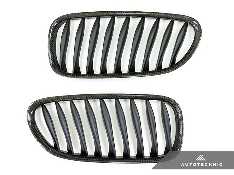 AutoTecknic Replacement Carbon Fiber Front Grilles BMW E85 Coupe / E86 Cabrio | Z4 Series including Z4M