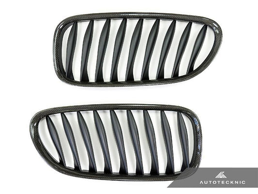 AutoTecknic Replacement Carbon Fiber Front Grilles BMW E85 Coupe / E86 Cabrio | Z4 Series including Z4M