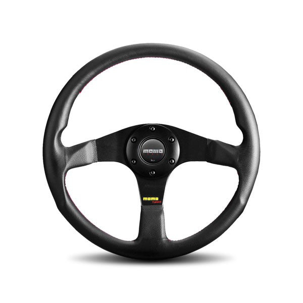 Momo Tuner Black With Red Stitching Steering Wheel 320mm