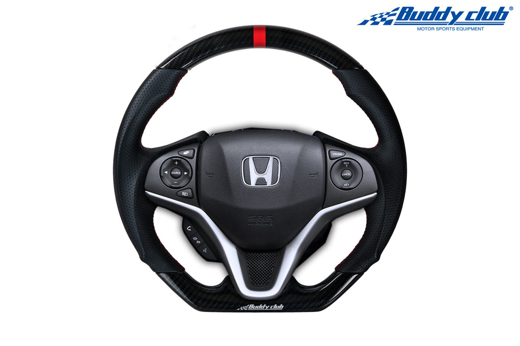 Buddy Club Racing Spec Steering Wheel Carbon 2015+ Honda Fit