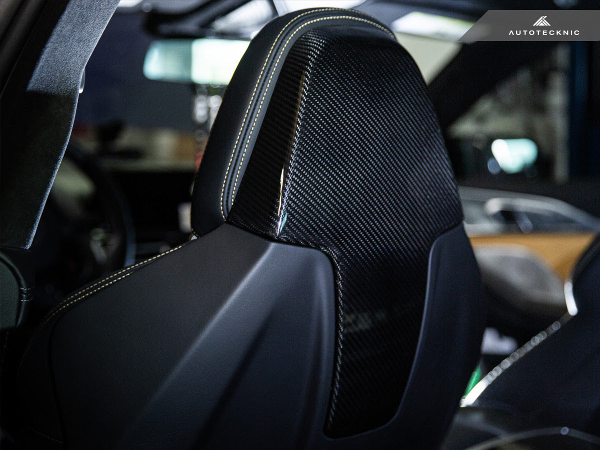 AutoTecknic Dry Carbon Seat Back Cover - F91/ F92/ F93 M8