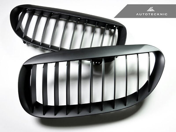 Autotecknic Replacement Stealth Black Front Grilles BMW E63 Coupe / E64 Cabrio | 6 Series & M6